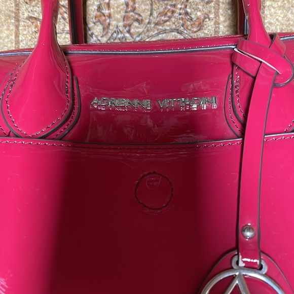 Adrienne Vittadini Patent Leather Dome Satchel - Picture 2 of 7
